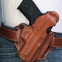 DESANTIS THUMB BREAK SCABBARD - RH OWB LEATHER GLK 192336 TN