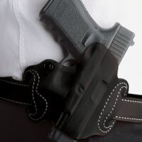 DESANTIS MINI SLIDE HOLSTER - OWB RH LTHR FITS GLOCK 43 BLK