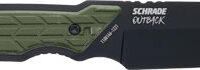 SCHRADE KNIFE OUTBACK CLEAVER - FIXED 3.6" BLACK/GREEN