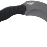 SCHRADE KNIFE BONEYARD 5.2" - FIXED KARAMBIT MATTE SS/BLACK