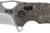 SOG KNIFE KIKU XR SATIN - 3" PLAIN EDGE SATIN/GRAY