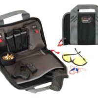 GPS DOUBLE PISTOL CASE - BLACK/GREY NYLON