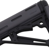 HOGUE AR-15 COLLAPSIBLE STOCK - OVERMOLDED GREY MIL-SPEC