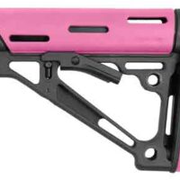 HOGUE AR-15 COLLAPSIBLE STOCK - PINK RUBBER MIL-SPEC
