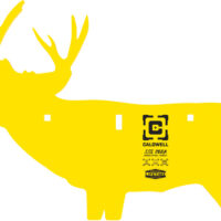 CALDWELL AR500 DEER TARGET - 3/8"  AR500 STEEL YELLOW