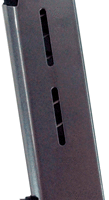WILSON MAGAZINE OFFICER 45ACP - 7RD W/STD. PAD STAINLESS