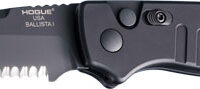 HOGUE BALLISTA-I BUTTON AUTO - TANTO PRT. SERRATED MATTE BLK