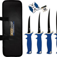 ACCUSHARP 6-PIECE FILLET KNIFE - KIT W/SHARPENER & ZIP CASE