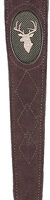 ALLEN SUED DEER HEAD SLING W/ - SWIVELS  BROWN LEATHER