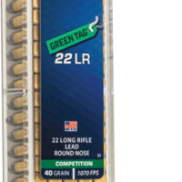 CCI GREEN TAG 22LR 40GR - LEAD-RN 1070FPS 100RD 50BX/CS