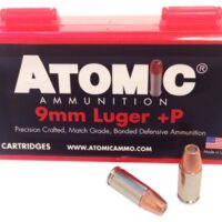 ATOMIC 9MM LUGER +P 124GR JHP - 50RD 10BX/CS