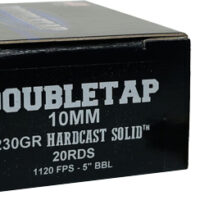 DOUBLETAP 10MM 230GR WFNGC - HARDCAST SOLID 20RD 50BX/CS