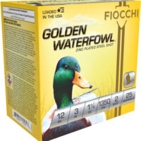 FIOCCHI GOLDEN WATERFOWL 12GA - 3" 1-1/4OZ #2 25RD 10BX/CS