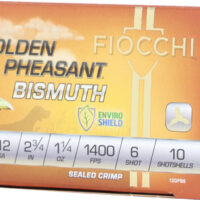 FIOCCHI GOLDEN PHEASANT 12GA - 2.75" 1-1/4OZ #6 10RD 10BX/CS