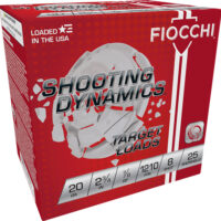 FIOCCHI 20GA 2.75" 7/8OZ #8 - 1210FPS 250RD CASE LOT