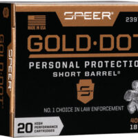 SPEER GOLD DOT 40 SW 180GR - GDHP SHORT BARREL 20RD 10BX/CS