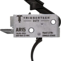 TRIGGERTECH AR-15 SINGLE STAGE - BLACK DUTY CURVED