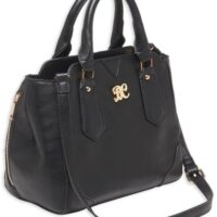 BULLDOG CONCEALED CARRY PURSE - SATCHEL BLACK W/BLACK TRIM