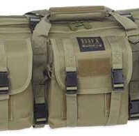 BULLDOG 37" 2 GUN TACTICAL CSE - 3 LARGE ACCESSORY POCKETS GRN