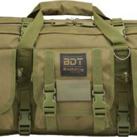 BULLDOG 43" 2 GUN TACTICAL CSE - 3 LARGE ACCESSORY POCKETS GRN