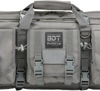 BULLDOG 43" 2 GUN TACTICAL CSE - 3 LARGE ACCESSORY POCKETS GREY