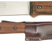 KA-BAR BECKER KEPHART KNIFE - 5.12" BLD WLNT HNDLE LTHR SHTH