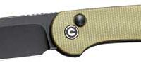 CIVIVI KNIFE ELEMENTUM 3.47" - OLIVE MICARTA/BLACK STNWASH