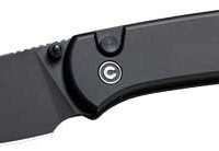 CIVIVI KNIFE QUIBIT 2.98" BLK/ - BLK STONEWASH BUTTON LOCK