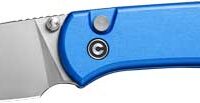 CIVIVI KNIFE QUIBIT 2.98" BLUE - /SATIN FINISH BUTTON LOCK