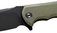 CIVIVI KNIFE PRAXIS 3.75"   OD - GREEN G10/BLACK STONEWASHED