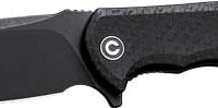 CIVIVI KNIFE PRAXIS 3.75" BLK - COARSE MICARTA/BLK STONEWASHE
