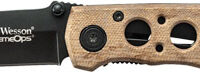S&W KNIFE EXTREME OPS 3.2" - BLADE BLACK/DESERT CAMO HANDLE
