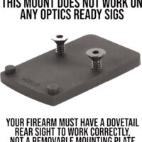 EGW SCOPE MOUNT TRIJICON RMR - FOR SIG P220-229 & 320 BLACK