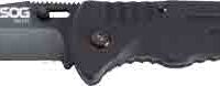 SOG KNIFE SALUTE HARDCASED - BLACK 3.6" BLADE