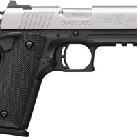 BROWNING 1911-380 SS 380ACP - 3.58"COMP 8RD BLK/SS W/RAIL