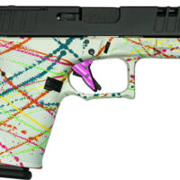 GLFA 19 STRIKER 9MM 4" 15 SHOT - BLK SLIDE SPLATTER WHITE FRAME