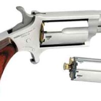 NAA MINI-REVOLVER COMBO 1-5/8" - 22LR/22WMR S/S PORTED WOOD
