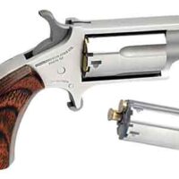 NAA MINI-REVOLVER COMBO 1-1/8" - 22LR/22WMR S/S PORTED WOOD