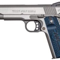COLT COMPETITION 38 SUPER 5" - 9RD STAINLESS BLUE G10 GRIPS
