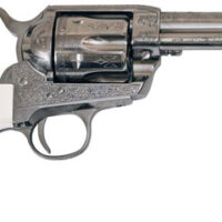CIMARRON FRONTIER 357MAG PW FS - 4.75" ENGRAVED NICKEL/IVORY