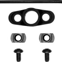 GROVTEC FLANGED PUSH BUTTON BS - M-LOCK FULL ROTATING BLACK