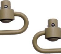 GROVTEC HD PUSH BUTTON SWIVELS - CERAKOTE DESERT SND 1 1/4" 2PK