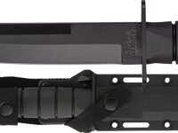 KA-BAR MODIFIED TANTO 8" PLAIN - EDGE BLADE W/HARD PLASTIC SHTH