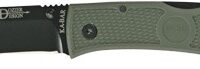 KA-BAR DOZIER FOLDING HUNTER - 3" FOLIAGE GREEN