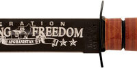 KA-BAR USMC OEF AFGHANISTAN - 7" W/LEATHER SHEATH USMC