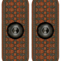 MI LEVER STOCK G10 M-LOK PANEL - RED/BLACK 2-PACK