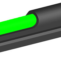 HIVIZ COMP-SIGHT LITEWAVE H3 - SHOTGUN FRONT SIGHT PLAIN BBL