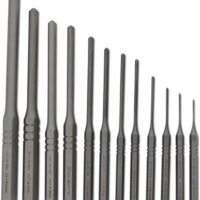 GRACE USA ROLL PIN PUNCH SET - STEEL 12PC W/VINYL POUCH