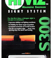 HIVIZ SHOTGUN FRONT SIGHT - MAGNETIC RIB .218-.328" RED