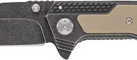S&W STONEWASH DROP POINT 3.6" - BLADE W/ S&W LOGO IN G10 HNDL